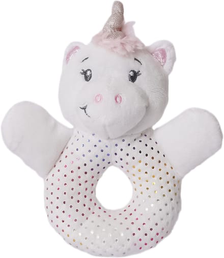 Speelgoedtopdeals - Pluche Rammelaar - Luna Eenhoorn - 16cm