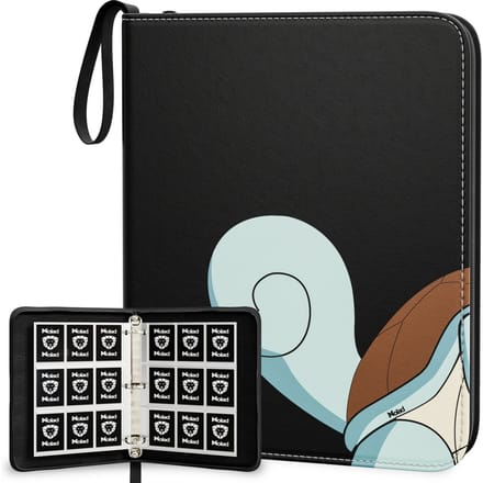 Nolad Verzamelmap kaarten - 900 Kaarten - 100 Pagina’s map - 9 Pocket / vakken - A4 Formaat - Box - Binder - Water