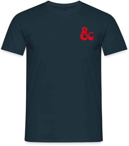 Dungeons And Dragons Logo In Rood T-Shirt Heren