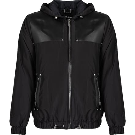 Les Hommes jas Windbreaker Mannen zwart