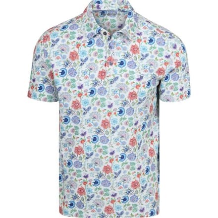 R2 Amsterdam Polo Print Multicolor - Maat S - Heren