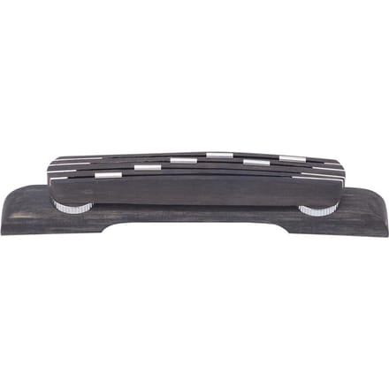 GO104 Ebbenhouten Gitaarbrug Jazz Gitaar Accessoire met 6-punts Verstelbare Hoogte 21~26mm black