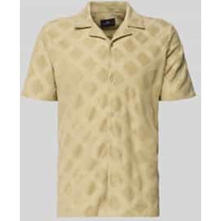 Fynch-Hatton Overhemd Resort Shirt Polo Terry Jacquard Pistache / male