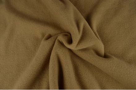 10 meter fleece stof - Beige - 100% polyester