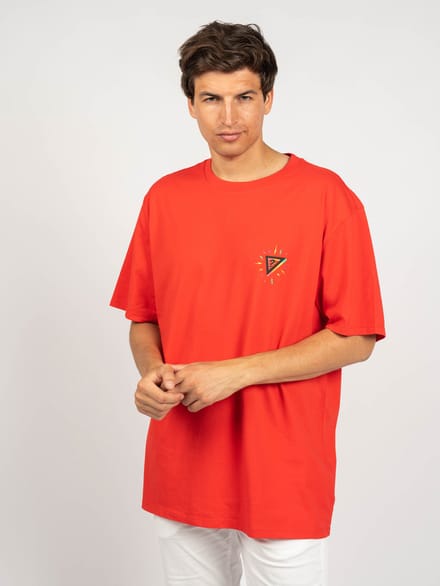 Guess T-Shirt Mannen rood