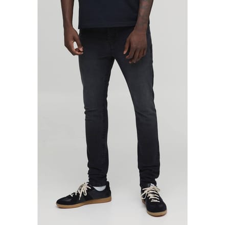 Essential Skinny Fit Stretch Jeans | Washed Black | Size 48S