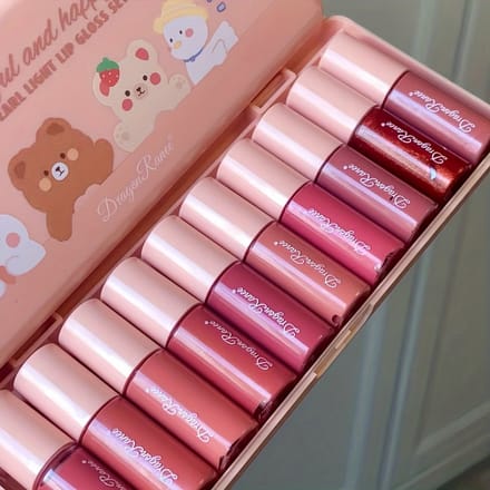 10 Delige Lip Gloss Set met Glitter Finish - Hydraterende Gloss in Mixed Kleuren