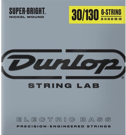 Jim Dunlop Super Bright - Basgitaarsnaren - Basgitaar - 6-Snarig - Medium - 30-130