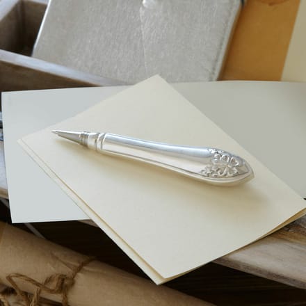 LOBERON Pen Barry zilverkleurig