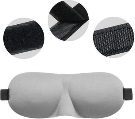 Slaapmasker - Premium Zijden - Oogmasker - Blinddoek - Grijs