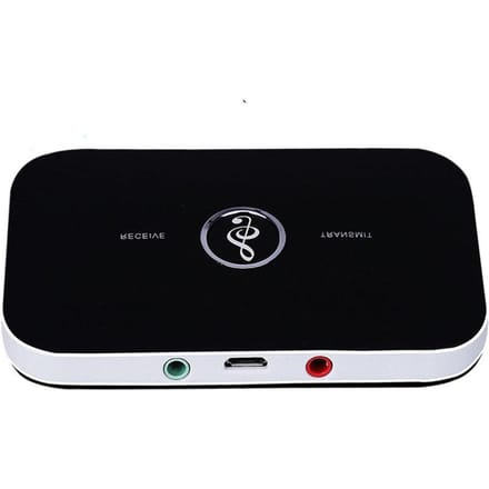 B6 Bluetooth 5.0 draadloze audioadapter voor het ontvangen en verzenden van twee-in-één stereo geschikt voor white
