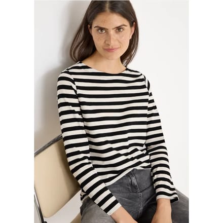 Gestreept basic shirt