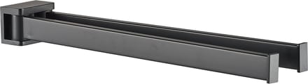 Plieger Altea Handdoekhouder – 2-arm – 36 cm breed – Matzwart - Handdoekrek