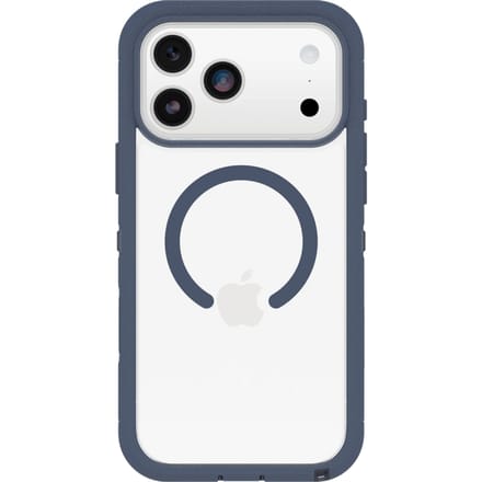 Otterbox Defender Pro XT - Geschikt voor iPhone 17 Pro Max hoesje - Magsafe Backcover - Blauw/Transparant