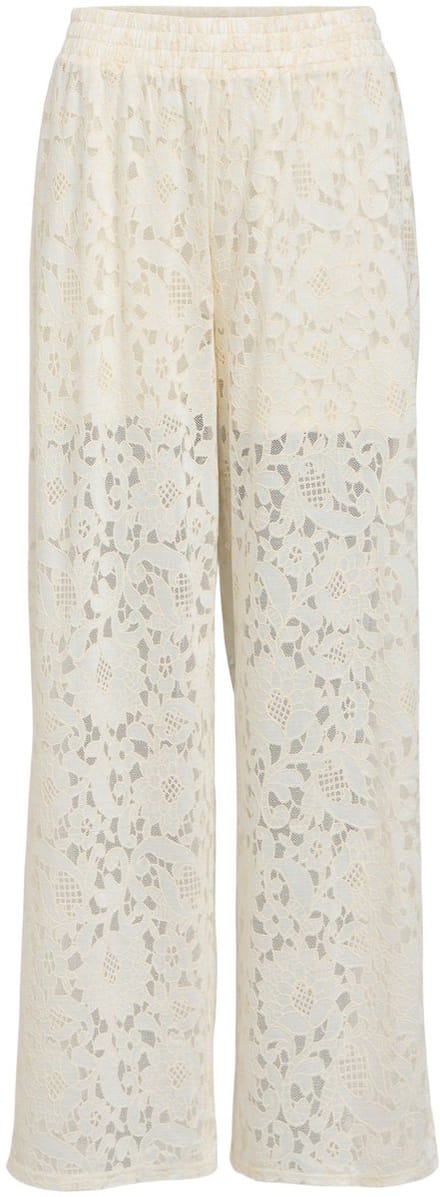 Object Objbianca Mw Wide Pant Broeken Dames - Creme - Maat S