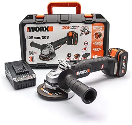 Accuslijper 125 mm met 20 V Borstelloze Motor en 4 Ah Accu