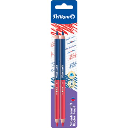 Pelikan 811118 kleurpotlood 2 stuk(s) Blauw, Rood