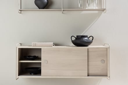 Fjôrd Hangend Wandkastje Paris 121x35x48cm Beige MDF