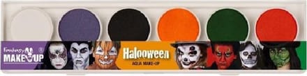 Schmink palet 6 kleuren horror thema - Schminken - Carnaval/Halloween make-up
