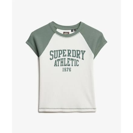 Superdry - Athletic Essentials T-shirt met raglan-kapmouwen - Dames - T-shirts