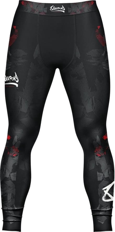 8 WEAPONS Sportlegging Tights Hit 2.0 Zwart Rood - S