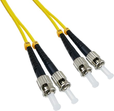 BeMatik - Glasvezelkabel ST naar ST single mode duplex 9/125 van 2 m OS2