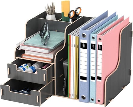 Stabiele Desktop Organizer voor Opslag van Bureauaccessoires en Documenten