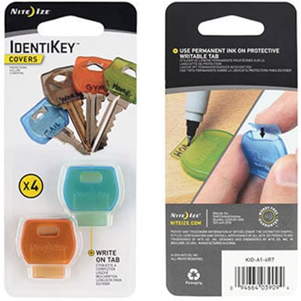 NITE IZE IdentiKey Covers - 4 Pack - Assorted