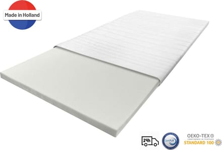 Nirwana Topper Matras 80x200 Traagschuim - 7 cm dik - Topdekmatras - Extra Comfort