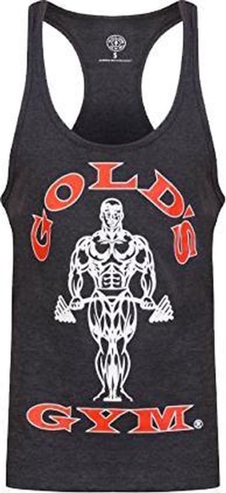 GGVST003 Muscle Joe Premium String Vest - Charcoal Marl - S