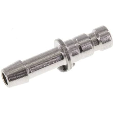 RVS 316L DN 2.7 (Micro) Luchtkoppeling Insteeknippel 4 mm Slangpilaar