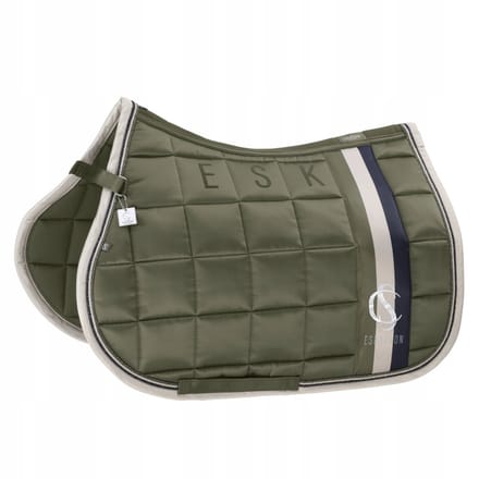 Eskadron Big Square Matglans Zadeldek Classic Sports 25 Dusty Olive VS