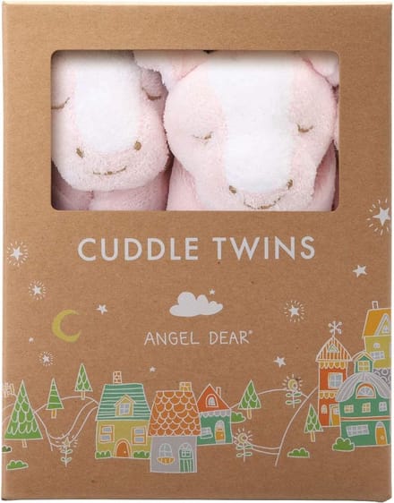 Zachte Pluche Knuffel Tweeling Set Roze Pony