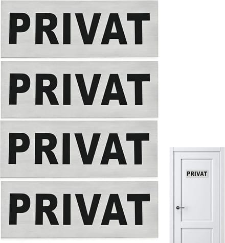 Zelfklevend Privé Instructiebord Aluminium voor Binnen en Buiten Kantoor Winkel