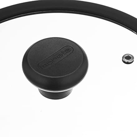 Transparante glazen deksel met siliconen rand - Diameter 20 cm