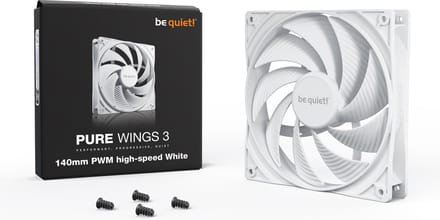 be quiet! Pure Wings 3 140mm PWM high-speed White - Case ventilator - 120mm - Wit - 32 dBA