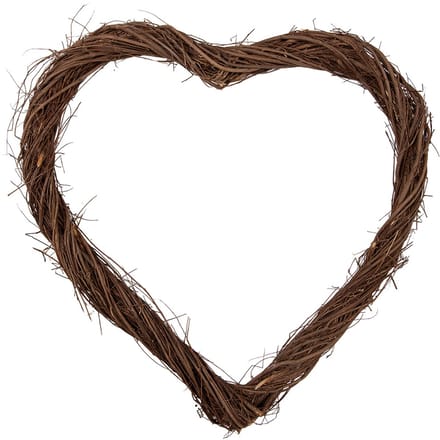 Clayre & Eef Krans 50x50x5 cm Bruin Rotan