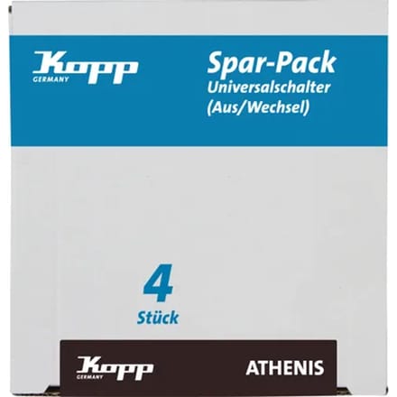 Kopp Wisselschakelaar Athenis Antraciet 4 St