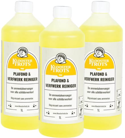Kloostertrots Plafond & verfwerk reiniger (3 x 1 Liter)