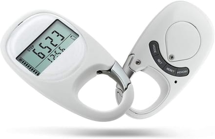 Digitale Stappenteller - Stappenteller Clip - Activiteit Meten - 3D Bewegingssensor - 35 Gram - Wit