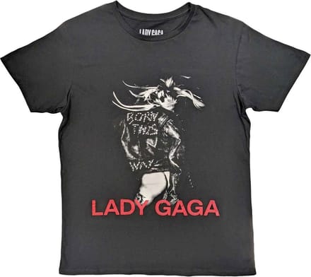Lady Gaga - Leather Jacket Heren T-shirt - S - Zwart