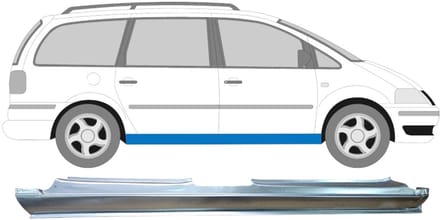 Volledige dorpel voor Ford Galaxy 1995-2010 / Rechts