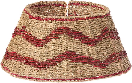 HIVER - Kerstboomrok - Natuurlijk/Rood - ⌀ 51 cm - Zeegras
