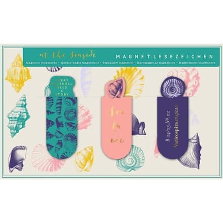 Magnetische boekenlegger - Seaside Set - Set van 3 - 2,1x5,5cm