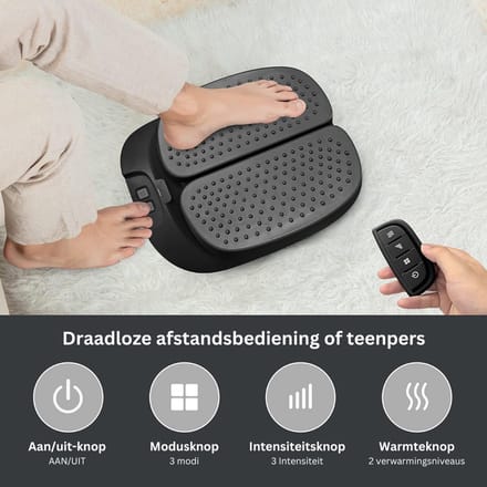 ApexArte® Voetmassage Apparaat Bloedsomloop - Massage Apparaat - Onstpanning - Zwart