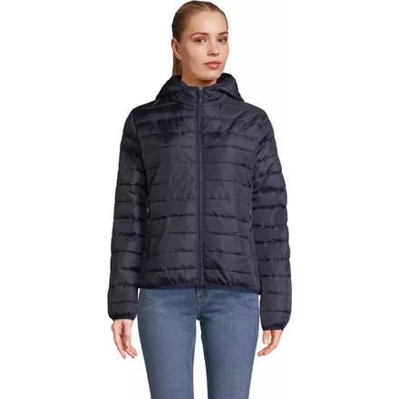 SOL'S Women´s Stream Lightweight Hooded Padded Jacket L04445 - French Navy - M