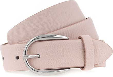 Vanzetti Leren Riem Classics 30mm Cambered Leather Belt W75 Pale Rose Roze