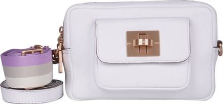 JOOP! Leren Schoudertas Carino Susan Shoulderbag White Wit
