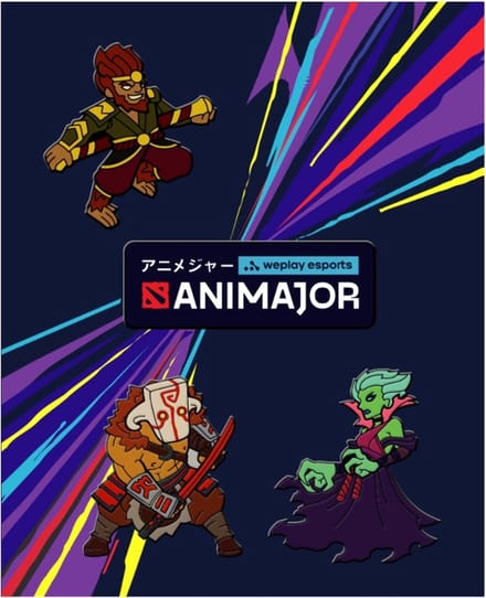Animajor Dota 2 - Brooch - Set of 3