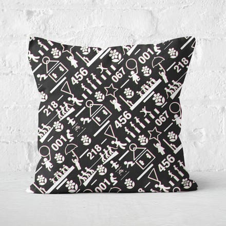 Squid Game Games Glitch Square Cushion - 40x40cm - Soft Touch